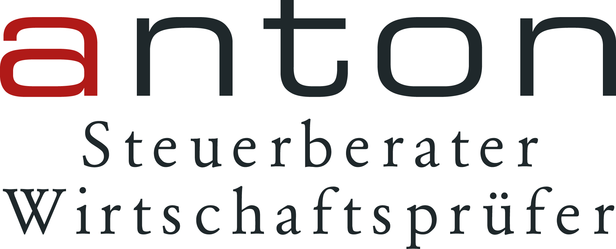 Logo: „anton – Steuerberater – Wirtschaftsprüfer“